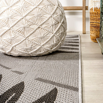 Havana Tropical Palm Leaf Indoor/outdoor Area Rug